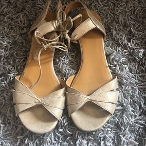 PRICE DROP! Sezane Gold Sandals